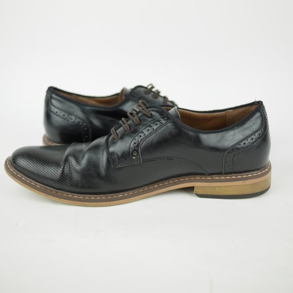 MADDEN Men\'s 10.5 Black faux leather oxfords lace up casual comfort dress shoes main image 7